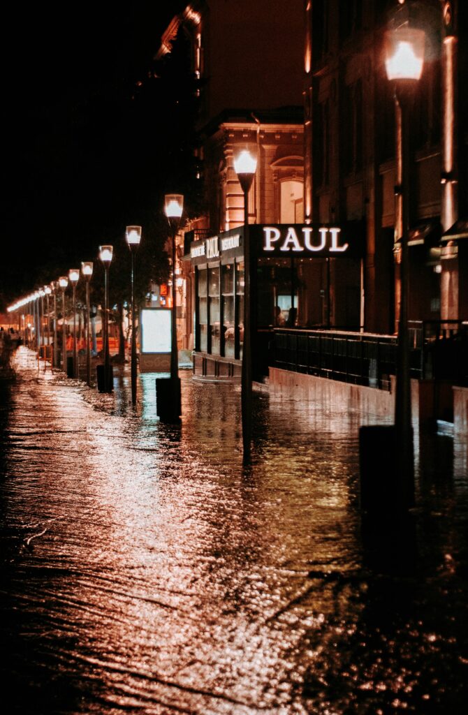 flooded street