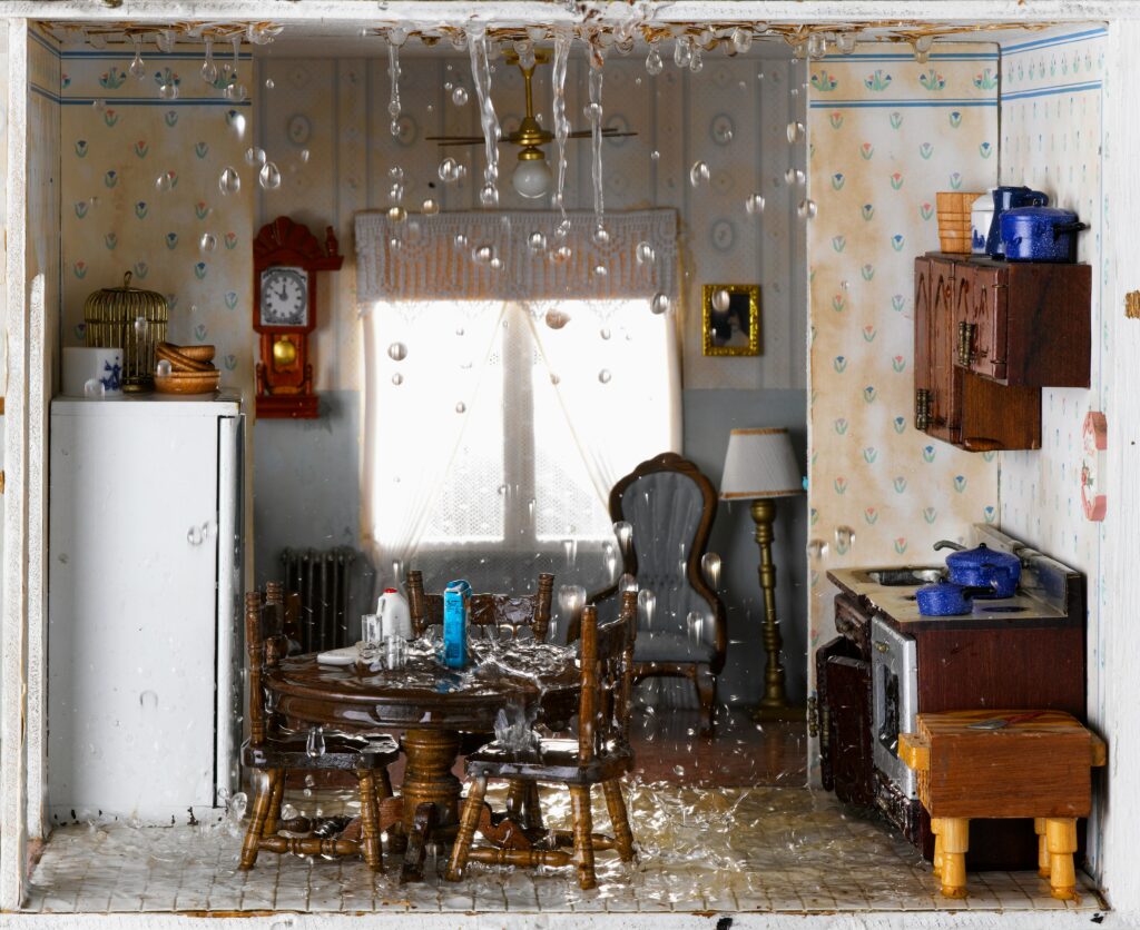 flooded house