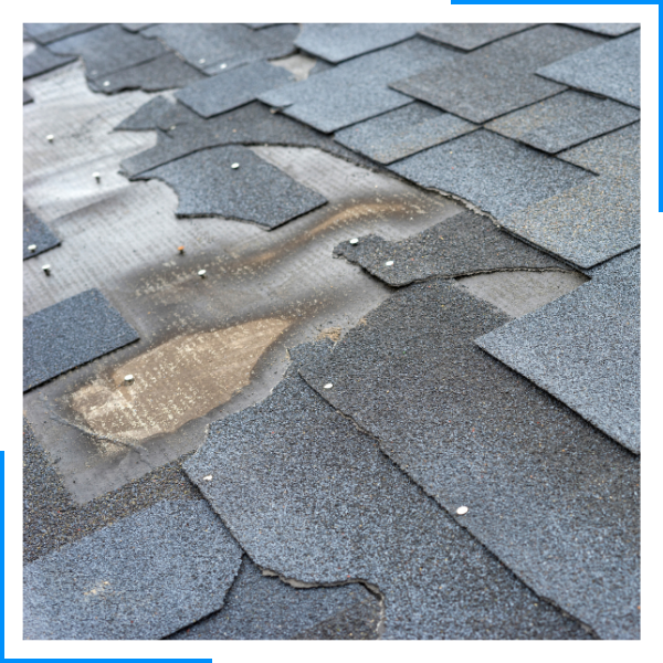 storm damaged roof