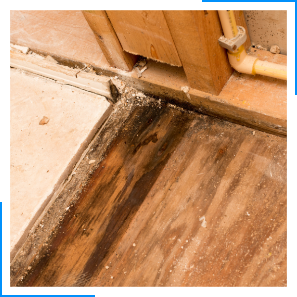 water damaged floor