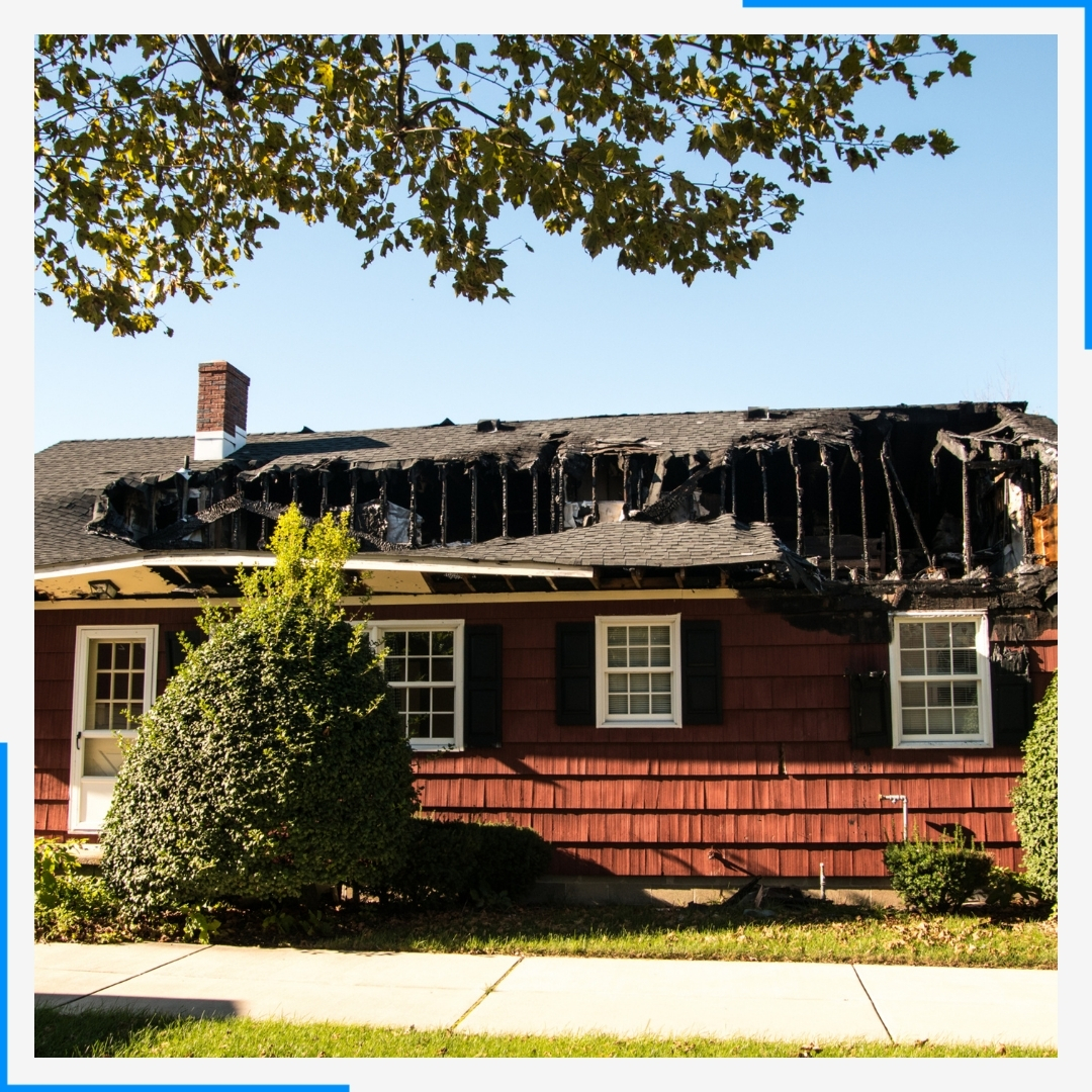 house with fire damage in cherry hills village
