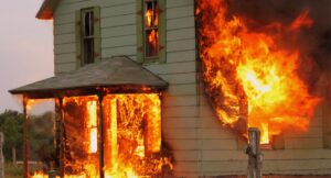 fire in home