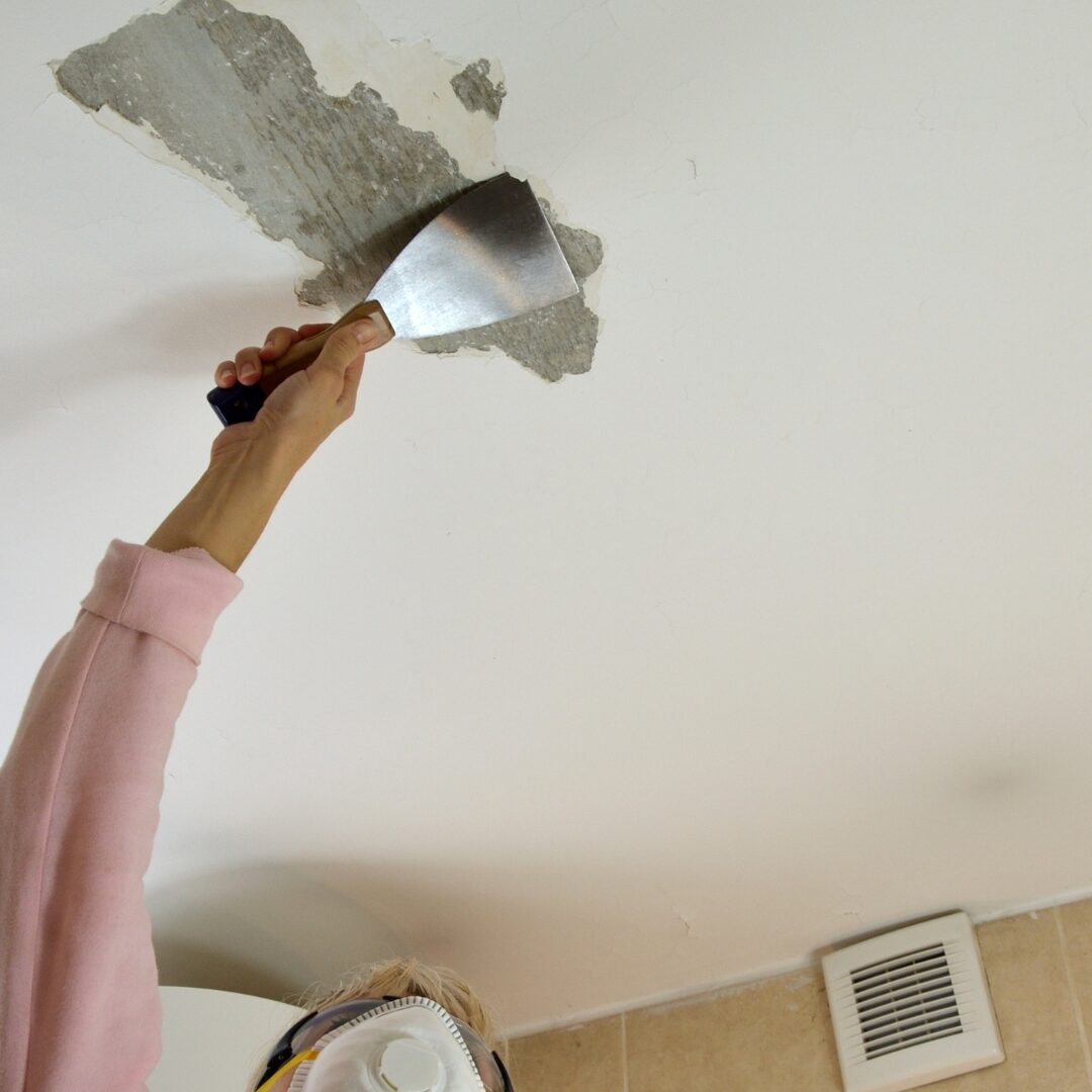scraping ceiling